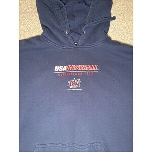Team USA Baseball Officially Licensed Hoodie Blue WBC | Mens XXL